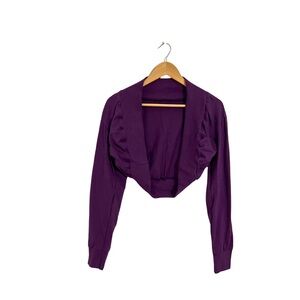 Chic Purple Women's Over the Shore Shrug Sweater